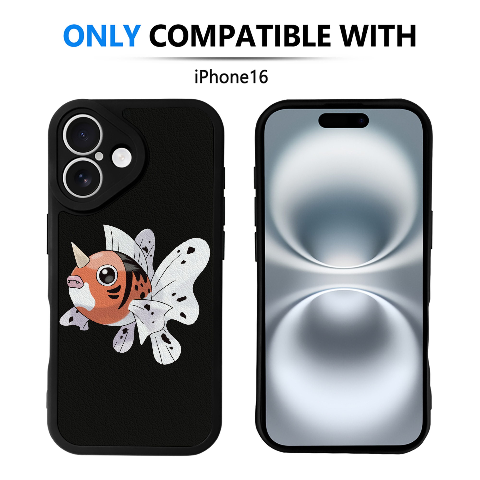 （画像用） ポケットモンスター Pokémon 【iPhone 16シリーズ対応】シリコンスマホケース（レザー調） 材質：シリコン